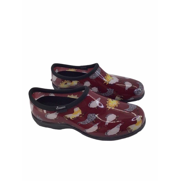 Sloggers chicken hen print waterproof garden rain shoes women size 11 - Picture 2 of 11